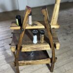 Barbecue Table Grilltisch Beistelltisch Vintagemöbel Massivholzmöbel Groholz Unikat