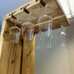 Stehbar Stehtisch urig Vintagemöbel Massivholzmöbel Groholz Unikat