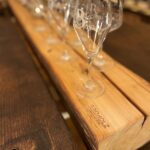 Degustationstisch Verkostungstisch Stehtisch Vintagemöbel Massivholzmöbel Groholz Unikat