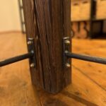 Degustationstisch Verkostungstisch Stehtisch Vintagemöbel Massivholzmöbel Groholz Unikat