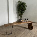 Couchtisch Vintagemöbel Massivholzmöbel urig wild minimalistisch Einzelstück coffetable Groholz Unikat
