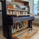 Pianobar Vintagemöbel Massivholzmöbel urig wild minimalistisch Einzelstück Groholz Unikat