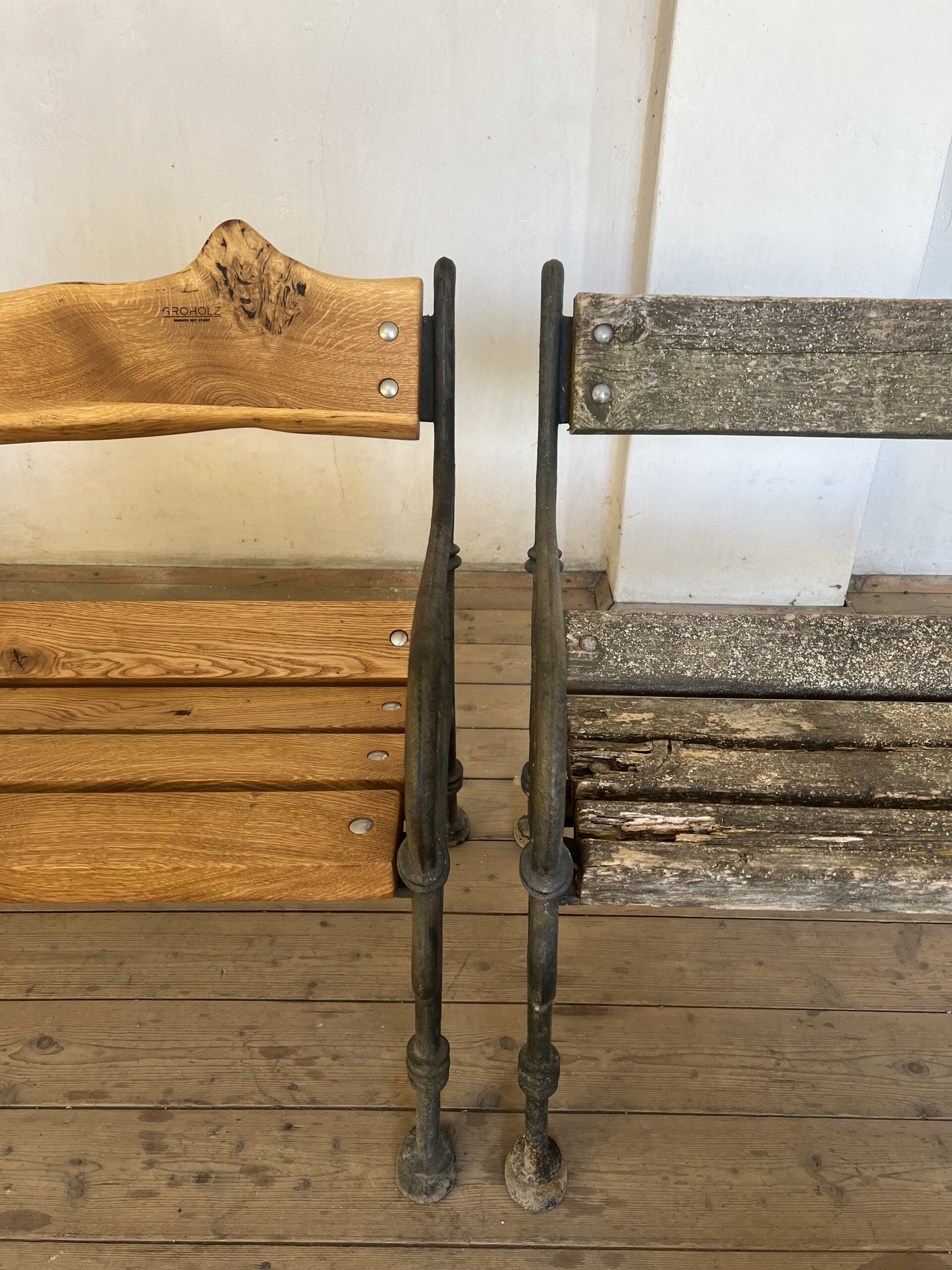 Outdoor Sitzbank Schönbrunner Stil Vintagemöbel Massivholzmöbel urig wild Einzelstück Groholz Unikat Outdoor Sitzbank Schönbrunner Stil Vintagemöbel Massivholzmöbel urig wild Einzelstück Groholz Unikat