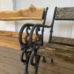Outdoor Sitzbank Schönbrunner Stil Vintagemöbel Massivholzmöbel urig wild Einzelstück Groholz Unikat